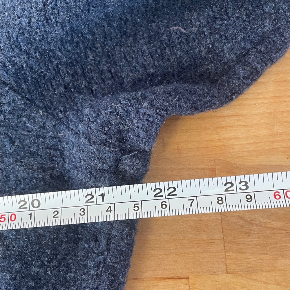 Smartwool wool blend navy quarter zip sweater men’s size medium - Picture 13 of 16